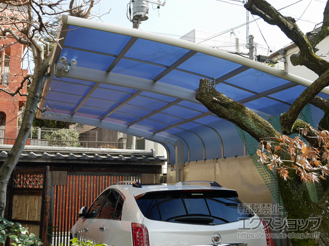 東京都目黒区ののカーポート レイナキャップポートグラン　積雪〜20cm対応 施工例