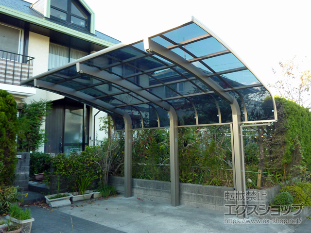 鹿児島県鹿児島市のLIXIL リクシル（トステム）のカーポート テールポートシグマIII 1500 積雪〜50cm対応 施工例