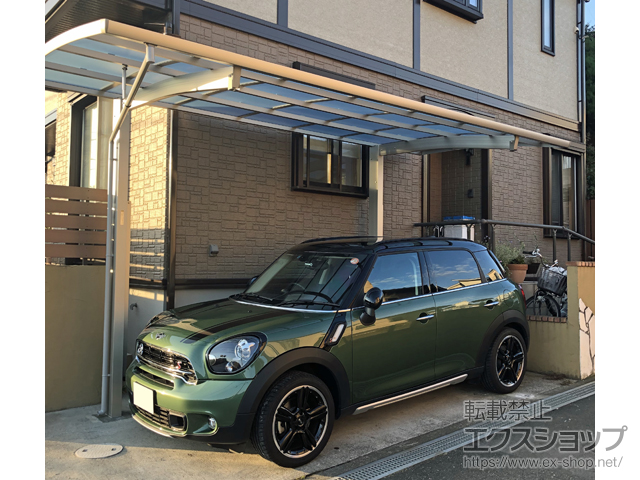 神奈川県伊勢原市ののカーポート レイナポートREグラン 前下がり 積雪〜20cm対応 施工例