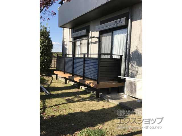 栃木県小山市ののウッドデッキ リウッドデッキ 200 施工例