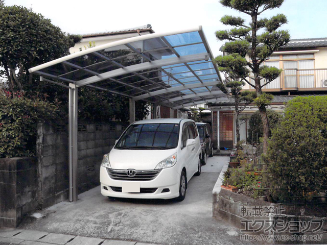 熊本県八代市ののカーポート レイナポートグラン 縦連棟　積雪〜20cm対応 施工例