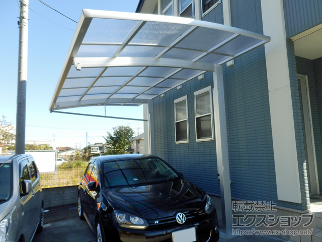 東京都八王子市ののカーポート レイナポートREグラン 前下がり 積雪〜20cm対応 施工例