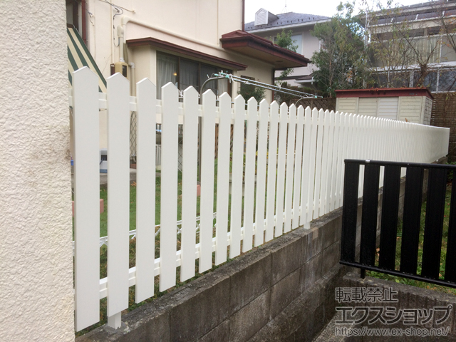 宮城県仙台市ののフェンス・柵 レスティンフェンス7型 自由柱 施工例