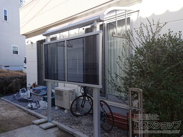 大分県別府市ののテラス屋根 ヴェクターテラス R型 テラスタイプ 単体 積雪〜20cm対応 施工例