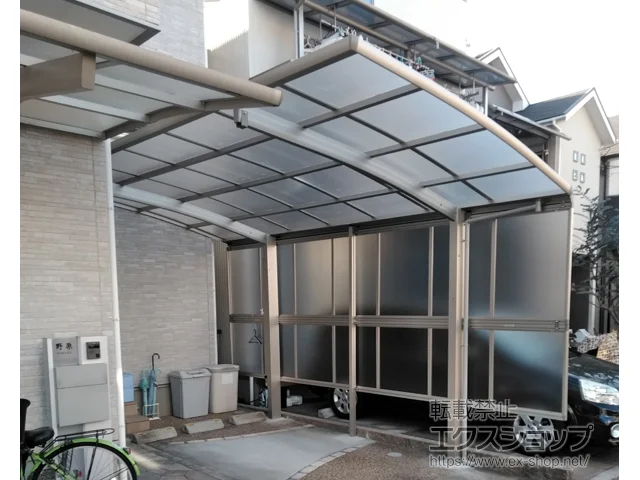 大阪府八尾市のYKKAPのカーポート レイナポートグラン　積雪～20cm対応 施工例