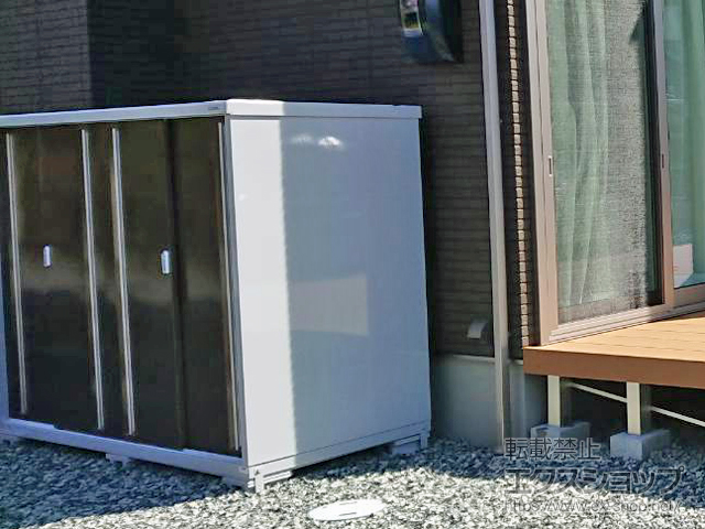 兵庫県多可郡多可町のの物置・屋外倉庫 シンプリー 一般型 2160×905×1603 MJX-219D-TB 施工例