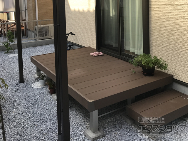 山口県下関市ののウッドデッキ リウッドデッキ 200 施工例