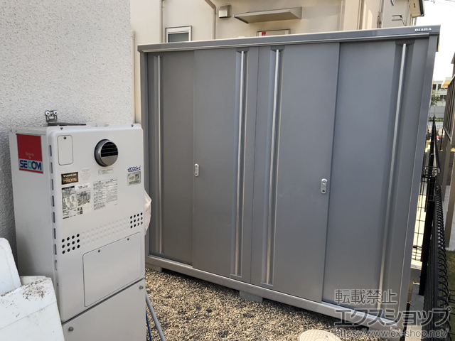 奈良県奈良市のの物置・屋外倉庫 シンプリー 一般型 2160×615×1903 MJX-216EP-FS 施工例