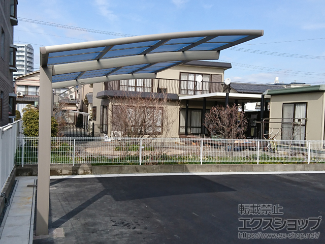 静岡県浜松市ののカーポート ネスカR (ラウンドスタイル) 積雪〜20cm対応 施工例