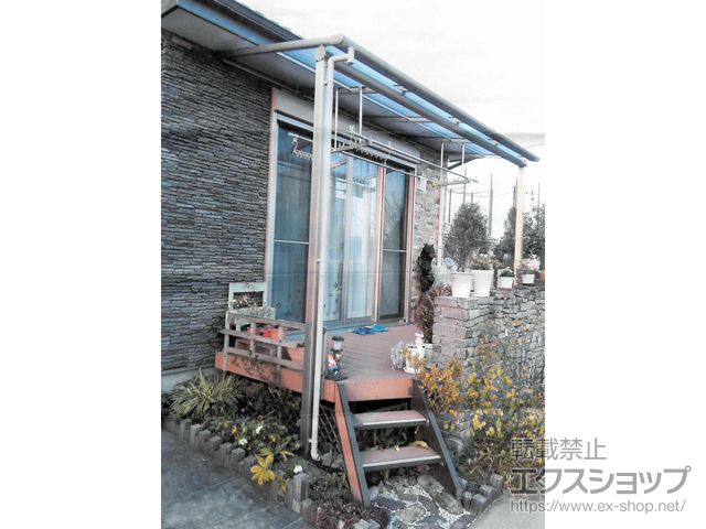 岐阜県羽島郡笠松町ののテラス屋根 ヴェクターテラス F型 テラスタイプ 単体 積雪〜20cm対応 施工例