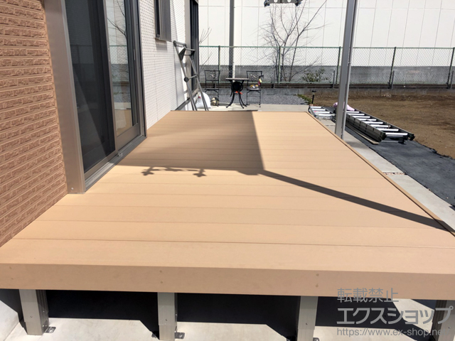 埼玉県北葛飾郡杉戸町ののウッドデッキ リウッドデッキ 200 施工例