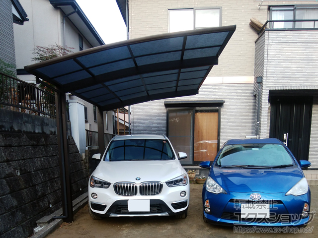 広島県福山市ののカーポート プレシオスポート 積雪〜20cm対応 施工例