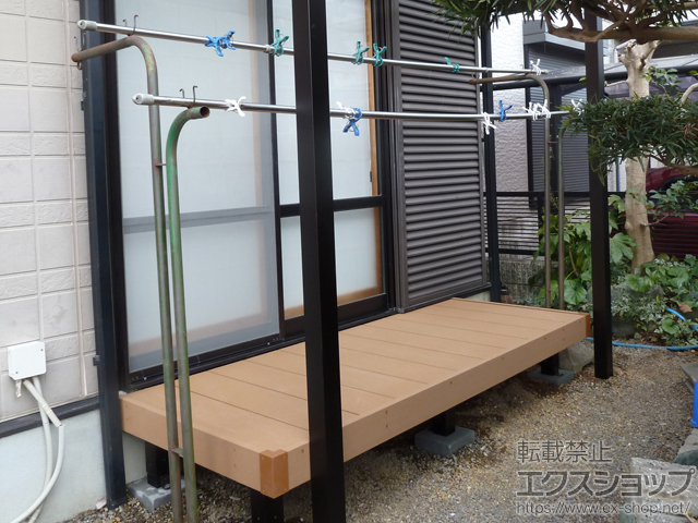 京都府宇治市ののウッドデッキ リウッドデッキ 200 施工例