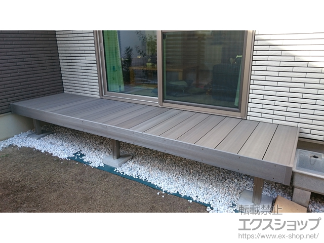 千葉県松戸市ののウッドデッキ 樹ら楽ステージ 木彫 施工例