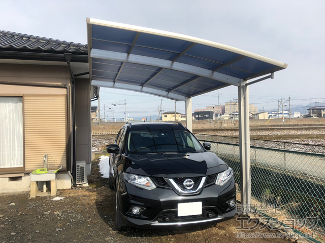 群馬県みどり市ののカーポート プレシオスポート 積雪〜20cm対応 施工例