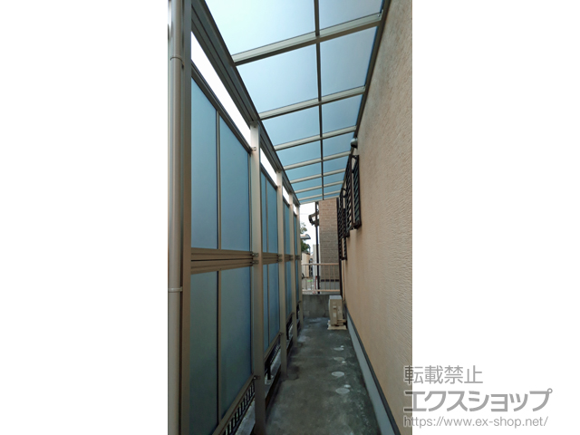 愛知県安城市ののテラス屋根 ヴェクターテラス F型 テラスタイプ 連棟 積雪〜20cm対応 施工例