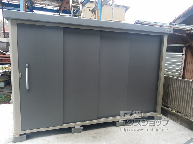 京都府舞鶴市のの物置・屋外倉庫 エスケーエイト SK8S-180 多雪型 3000×2000×1940 SK8S-180-GK 施工例