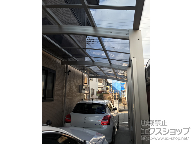 東京都あきる野市ののカーポート レイナポートグラン 縦連棟　積雪〜20cm対応 施工例