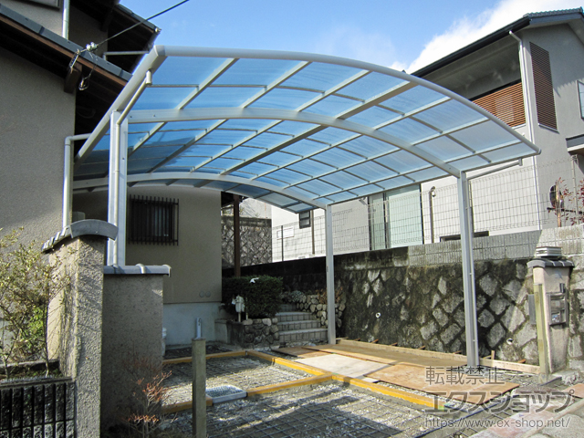 京都府長岡京市ののカーポート レイナツインポートグラン　積雪〜20cm対応 施工例