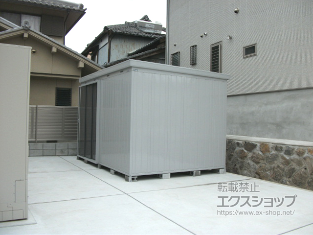 奈良県天理市のの物置・屋外倉庫 ネクスタ大型 一般型 3580×2630×2375 NXN-94H-PG 施工例