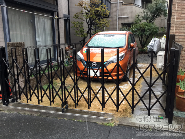 東京都中野区ののカーゲート トリップゲート RB型 ノンレール 片開き 35S 施工例