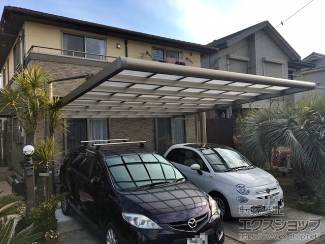 千葉県佐倉市ののカーポート 4G フォーグワイド 積雪〜20cm対応 施工例