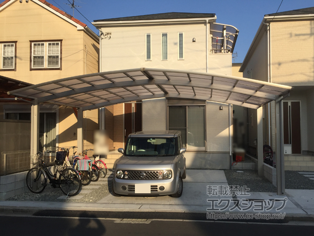 大阪府松原市ののカーポート レイナトリプルポートグラン　積雪〜20cm対応 施工例