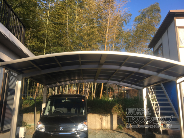 愛媛県新居浜市ののカーポート レイナツインポートグラン　積雪〜20cm対応 施工例