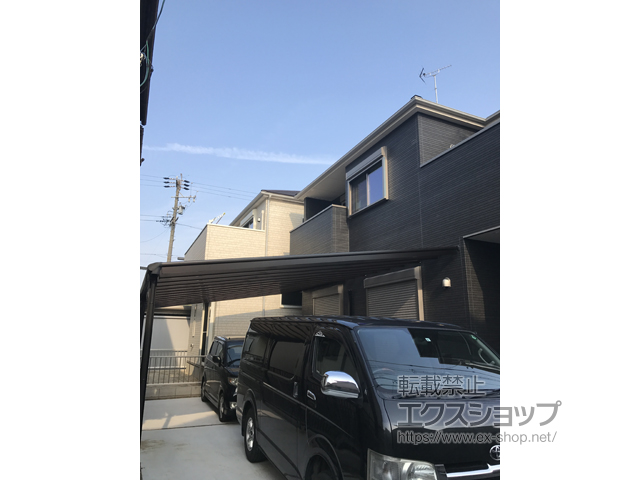 愛知県名古屋市ののテラス屋根 ヴェクターテラス F型 ビッグサイズ 連棟 積雪〜20cm対応 施工例