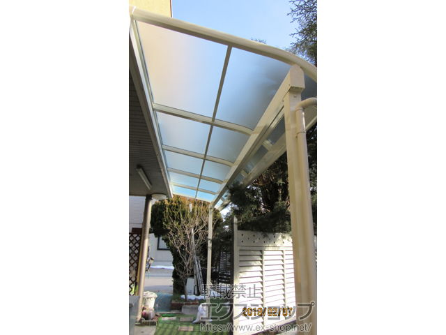 滋賀県彦根市ののテラス屋根 ヴェクターテラス R型 テラスタイプ 単体 積雪〜20cm対応 施工例