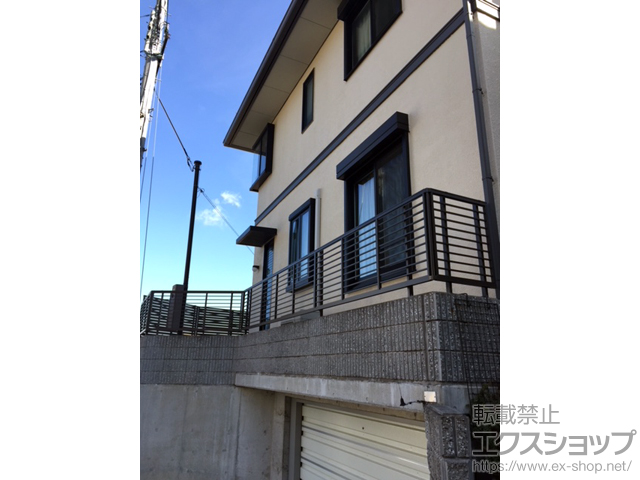 兵庫県西宮市ののフェンス・柵 プレスタフェンス1型 フリーポールタイプ　 施工例