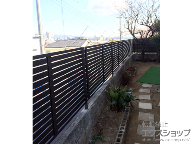 兵庫県西宮市ののフェンス・柵 プレスタフェンス7Y型 フリーポールタイプ　 施工例