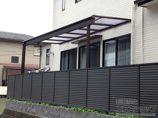 広島県広島市ののテラス屋根 ヴェクターテラス F型 テラスタイプ 単体 積雪〜20cm対応 施工例