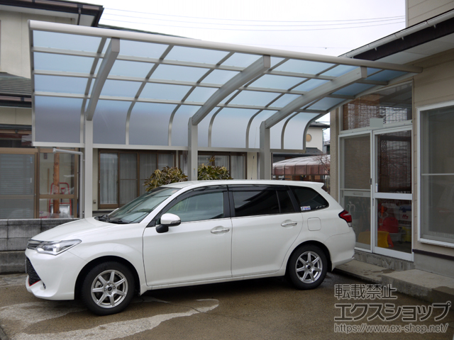 秋田県秋田市ののカーポート レイナキャップポートグラン50　積雪〜50cm対応 施工例