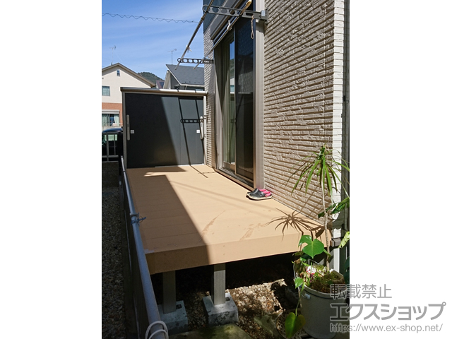 滋賀県大津市ののウッドデッキ リウッドデッキ 200 施工例