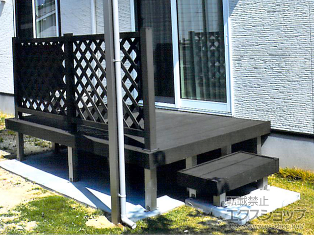 福岡県北九州市ののウッドデッキ リウッドデッキ 200 施工例