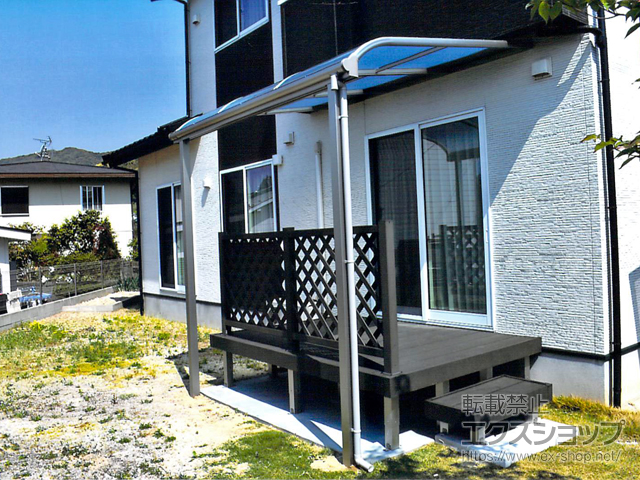 福岡県北九州市ののテラス屋根 ヴェクターテラス R型 テラスタイプ 単体 積雪〜20cm対応 施工例