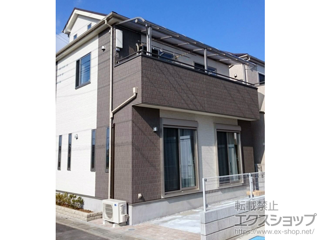 埼玉県さいたま市ののバルコニー・ベランダ屋根 プレシオステラス R型 屋根タイプ 連棟 積雪〜20cm対応 施工例