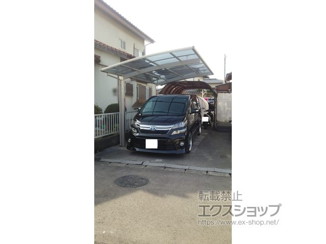 福岡県朝倉市ののカーポート プレシオスポート 積雪〜20cm対応 施工例