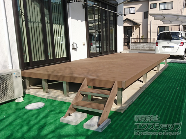 千葉県君津市ののウッドデッキ リウッドデッキ 200 施工例