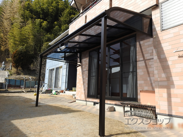 広島県福山市ののテラス屋根 ヴェクターテラス R型 テラスタイプ 単体 積雪〜20cm対応 施工例