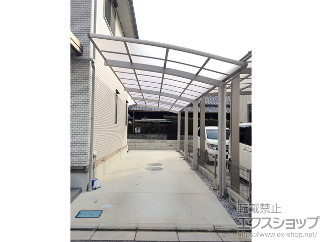 和歌山県和歌山市ののカーポート レイナポートグラン 縦連棟　積雪〜20cm対応 施工例