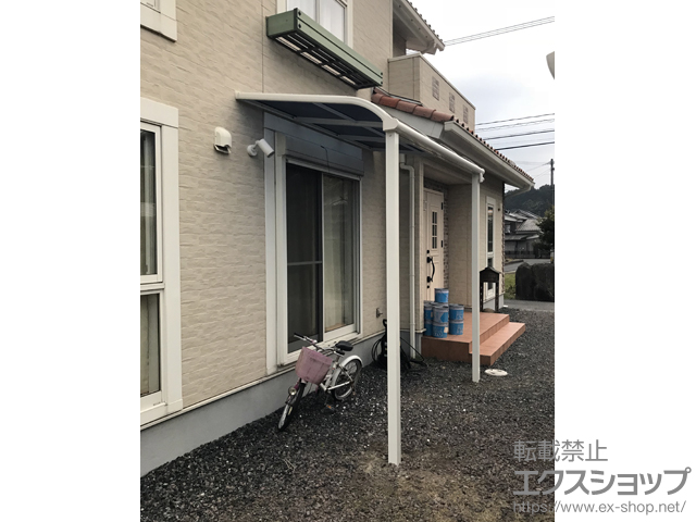 福岡県豊前市ののテラス屋根 ヴェクターテラス R型 テラスタイプ 単体 積雪〜20cm対応 施工例