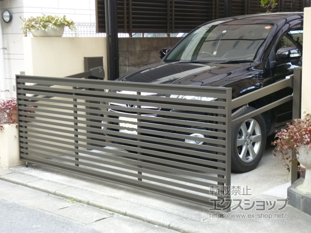 福岡県福岡市ののカーゲート オーバードアS3型 電動式 施工例