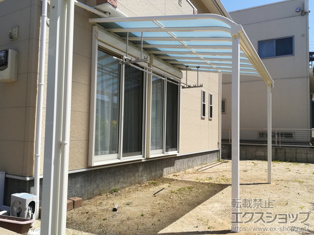 熊本県菊池郡大津町ののテラス屋根 ヴェクターテラス R型 テラスタイプ 単体 積雪〜20cm対応 施工例