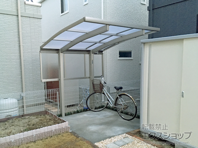 宮城県仙台市ののサイクルポート・駐輪場 プレシオスポート ミニ 積雪〜20cm対応 施工例