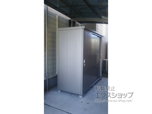 和歌山県御坊市のの物置・屋外倉庫 エスモ 一般型 2100×900×1959 ESE-2109A-SS 施工例