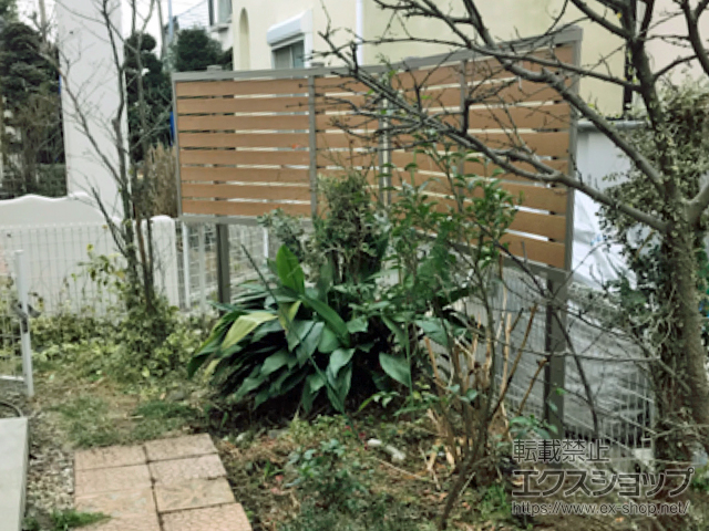 神奈川県大和市ののフェンス・柵 セレビューフェンス RP3型 2段柱仕様[控え柱なし・60角]（パネル1段） 施工例