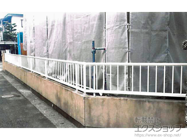 熊本県熊本市ののフェンス・柵 ミエッタフェンス 防犯たて格子タイプ 自由柱施工 施工例