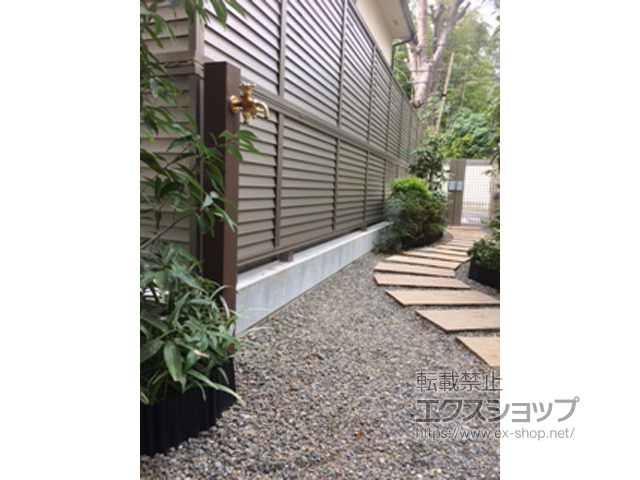 東京都練馬区のの立水栓・ガーデンシンク 立水栓ユニット レヴウッドタイプ 施工例